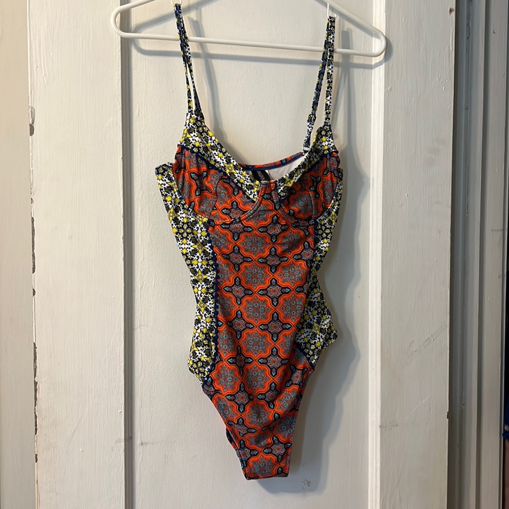 Mink pink one-piece swimsuit